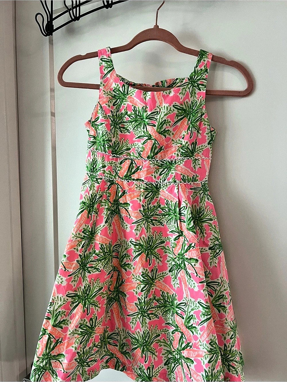 Lilly Pulitzer Floral Pink & Green Dress